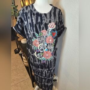 Disney Coco Women's Tshirt Dress Halloween Size L